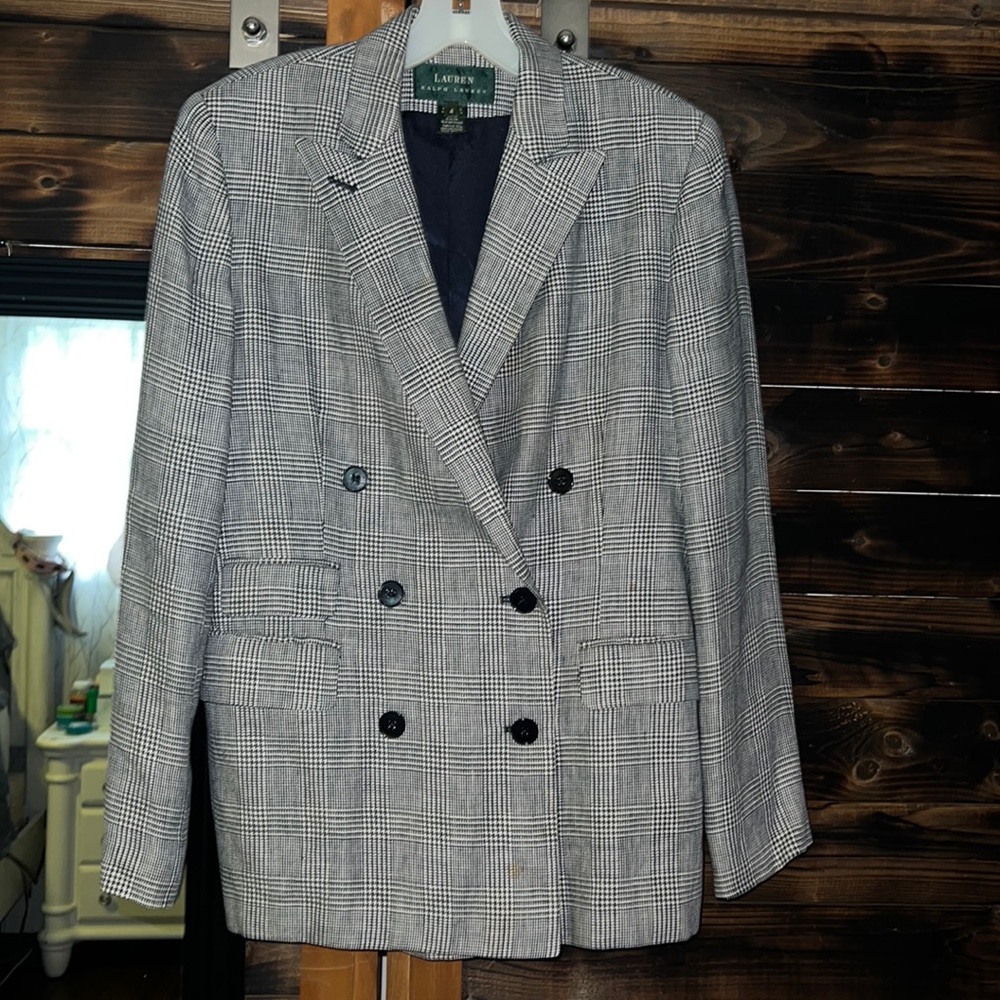 Ralph Lauren SZ 4/6 blazer plaid